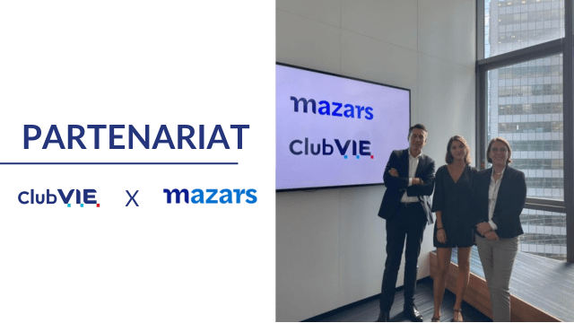 Mazars renouvelle son partenariat avec le Club V.I.E ! ✍