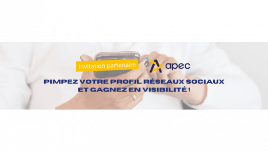 Webconférence - Pimpez votre profil réseaux sociaux et gagnez en visibilité ! - Invitation partenaire APEC