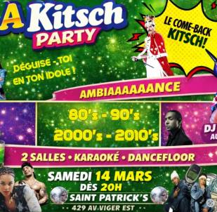 [MONTRÉAL] Soirée Kitsch Années 80-2010 - Union française