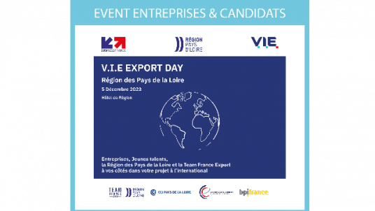 V.I.E EXPORT DAY – Région des Pays de la Loire