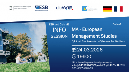 Webinaire ESB Reutlingen - Vous envisagez une carrière à l’international ?